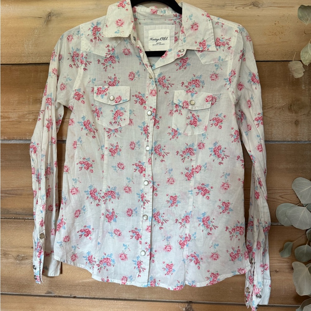 Floral Button-Up Shirt